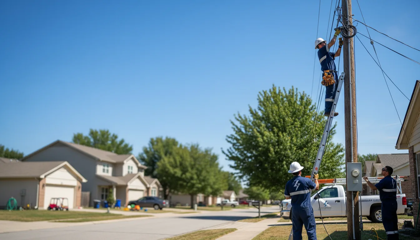 Residential electrician providing installation services in Lambert, MS
